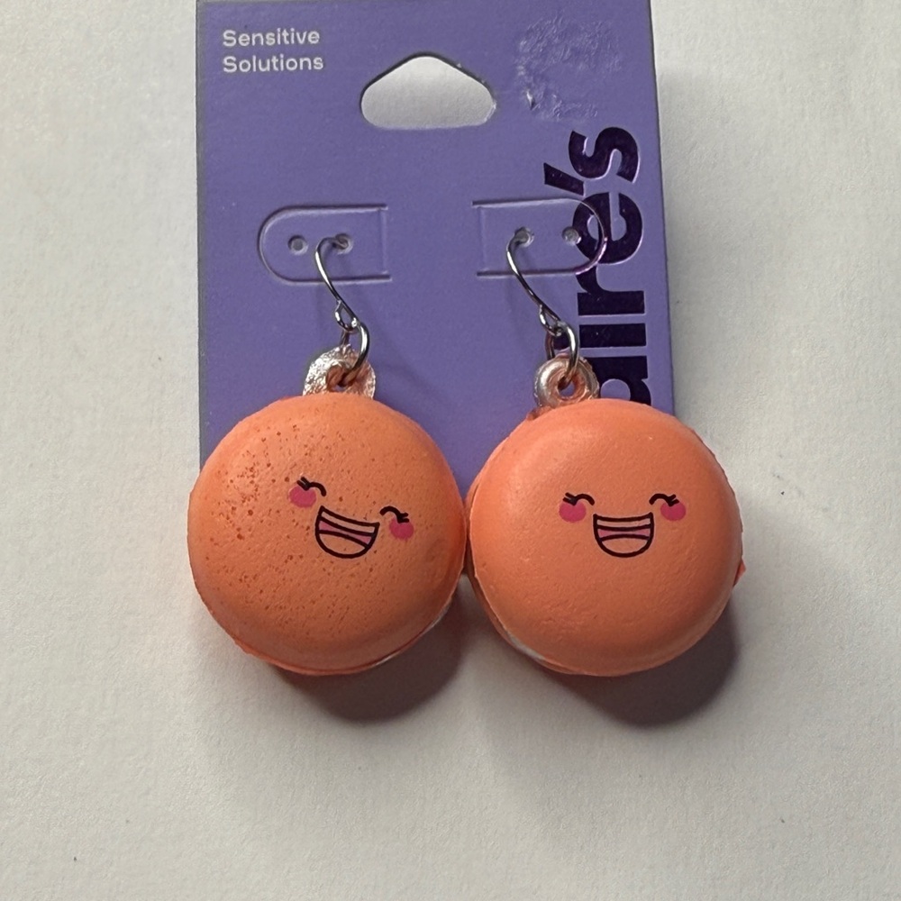 Claire's Fun Orange Emoji Earrings